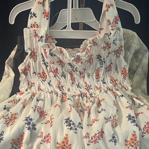 #80 - New 3 Piece Set (Dress / Cardigan / leggings) by the brand Little Lass. - Picture 6 of 12